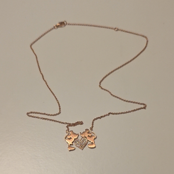 Crislu Mickey Minnie Necklace - Picture 1 of 3